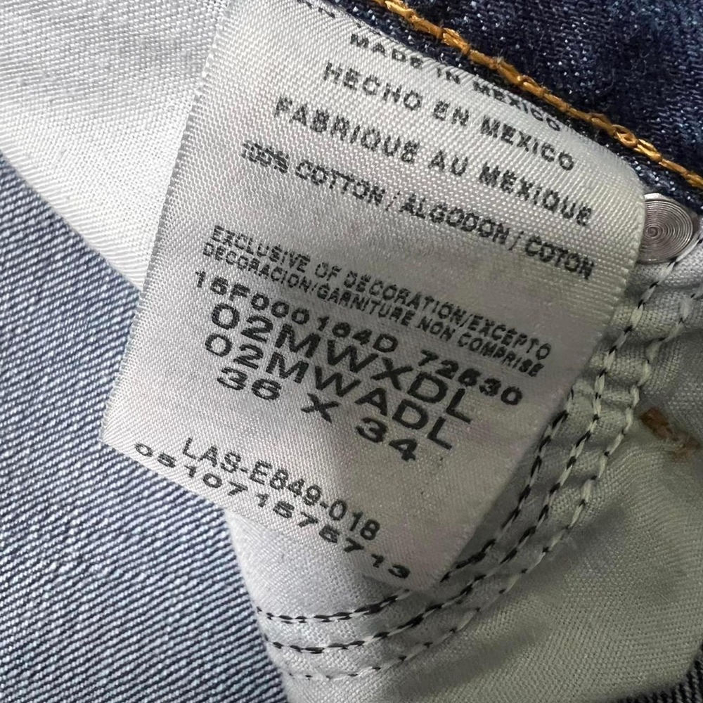 Wrangler Jeans Mens 36x34 Blue 20X No. 42 Vintage Bootcut Dark Wash Denim - Picture 5 of 8